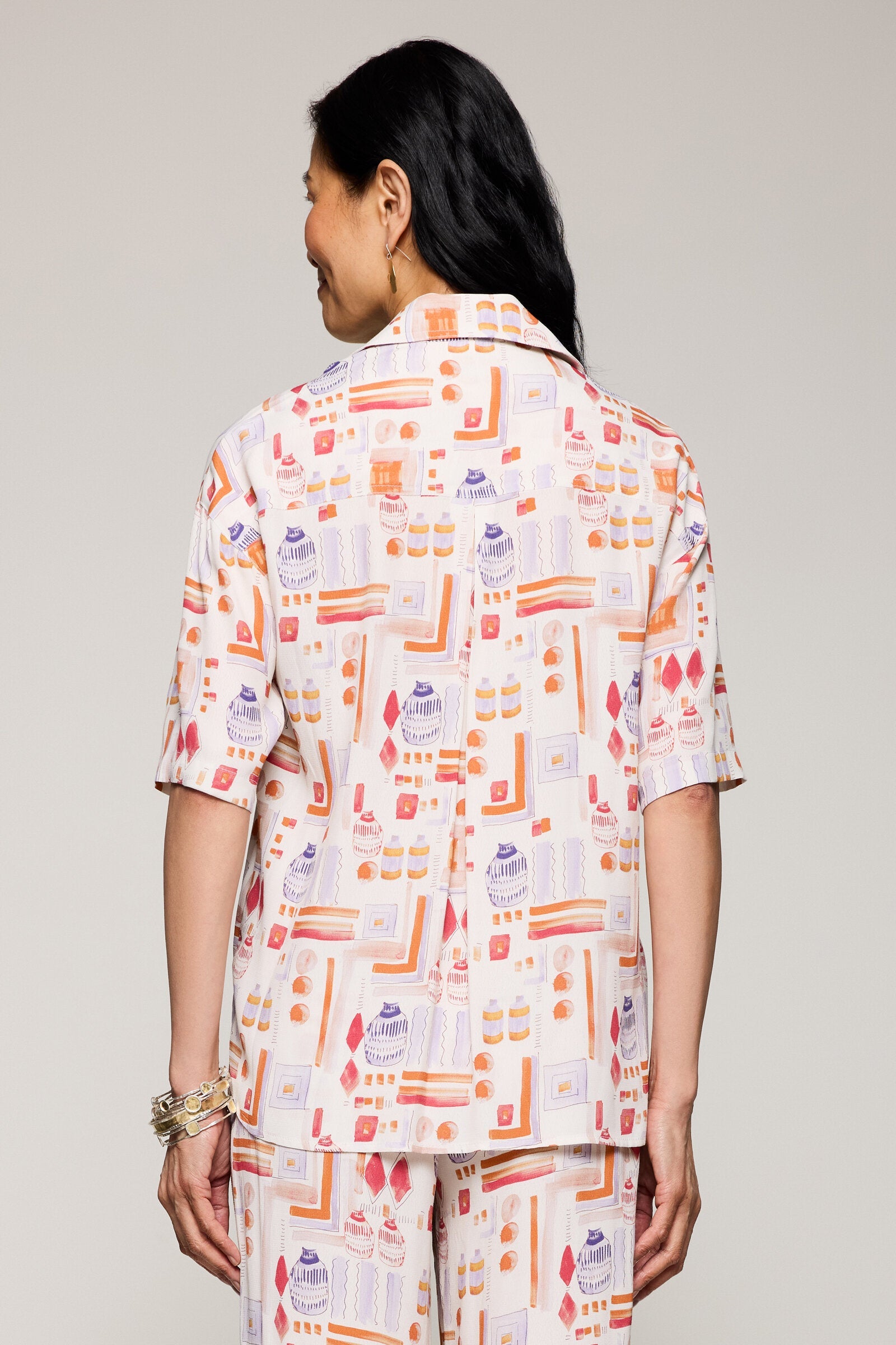 Crepe Santorini Camp Shirt