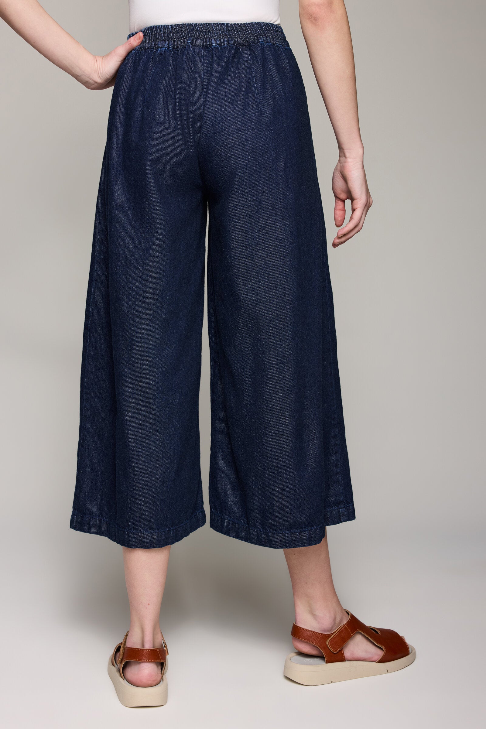 Super Soft Denim Culotte Pant