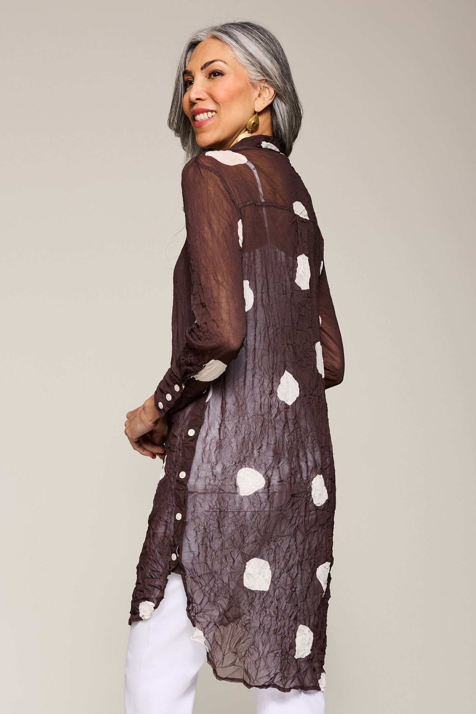 Crushed Mesh Eleanora Tunic