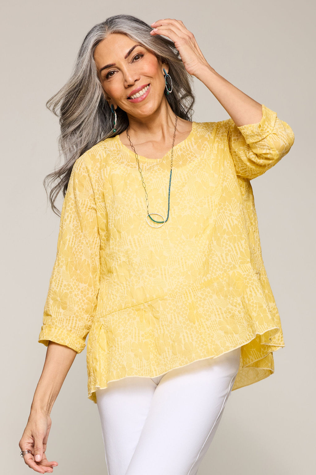 Floral Burnout Penelope Top