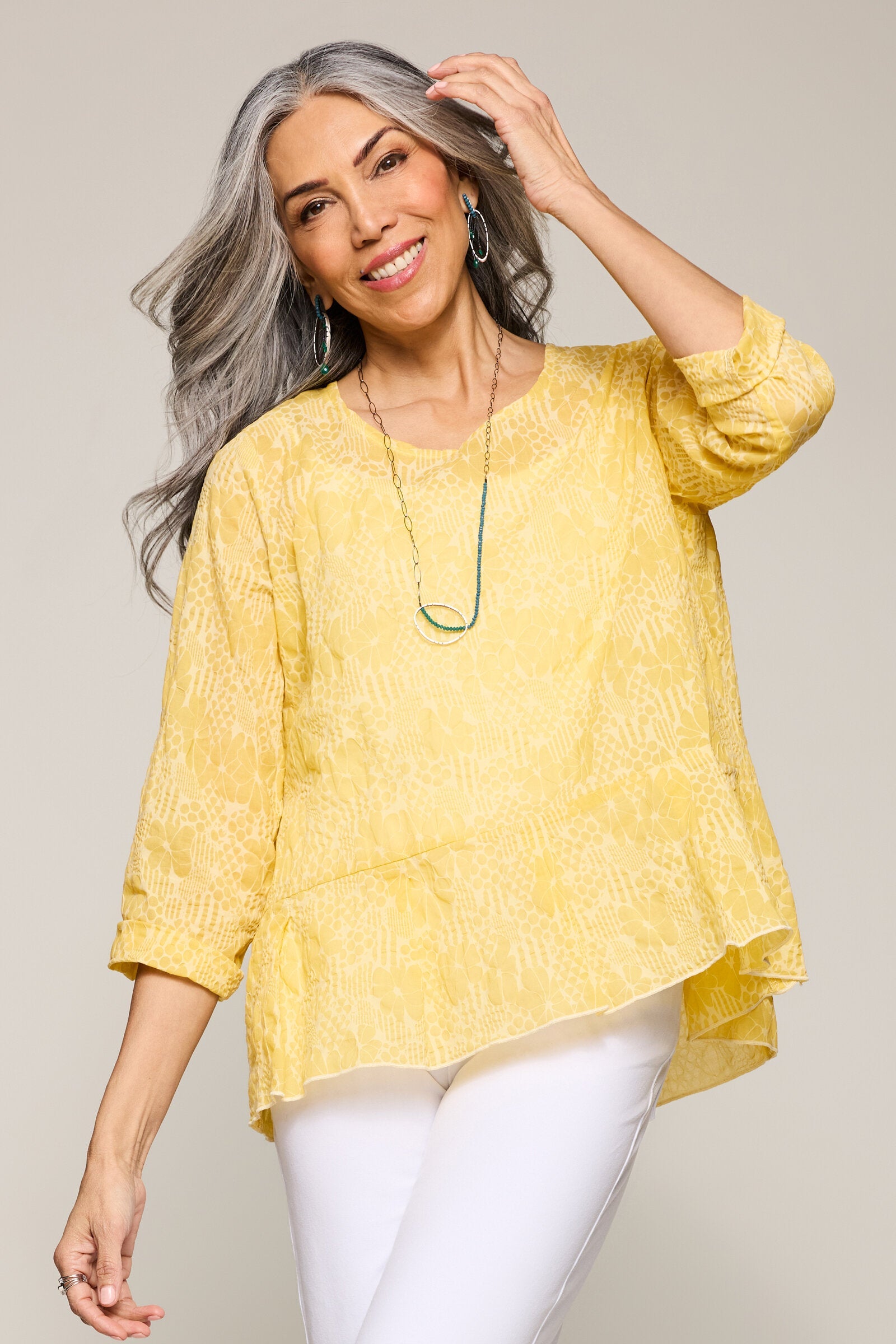 Floral Burnout Penelope Top