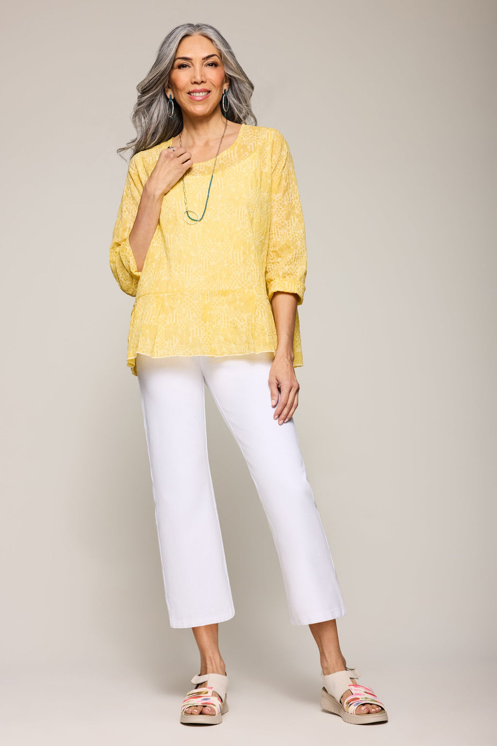 Floral Burnout Penelope Top