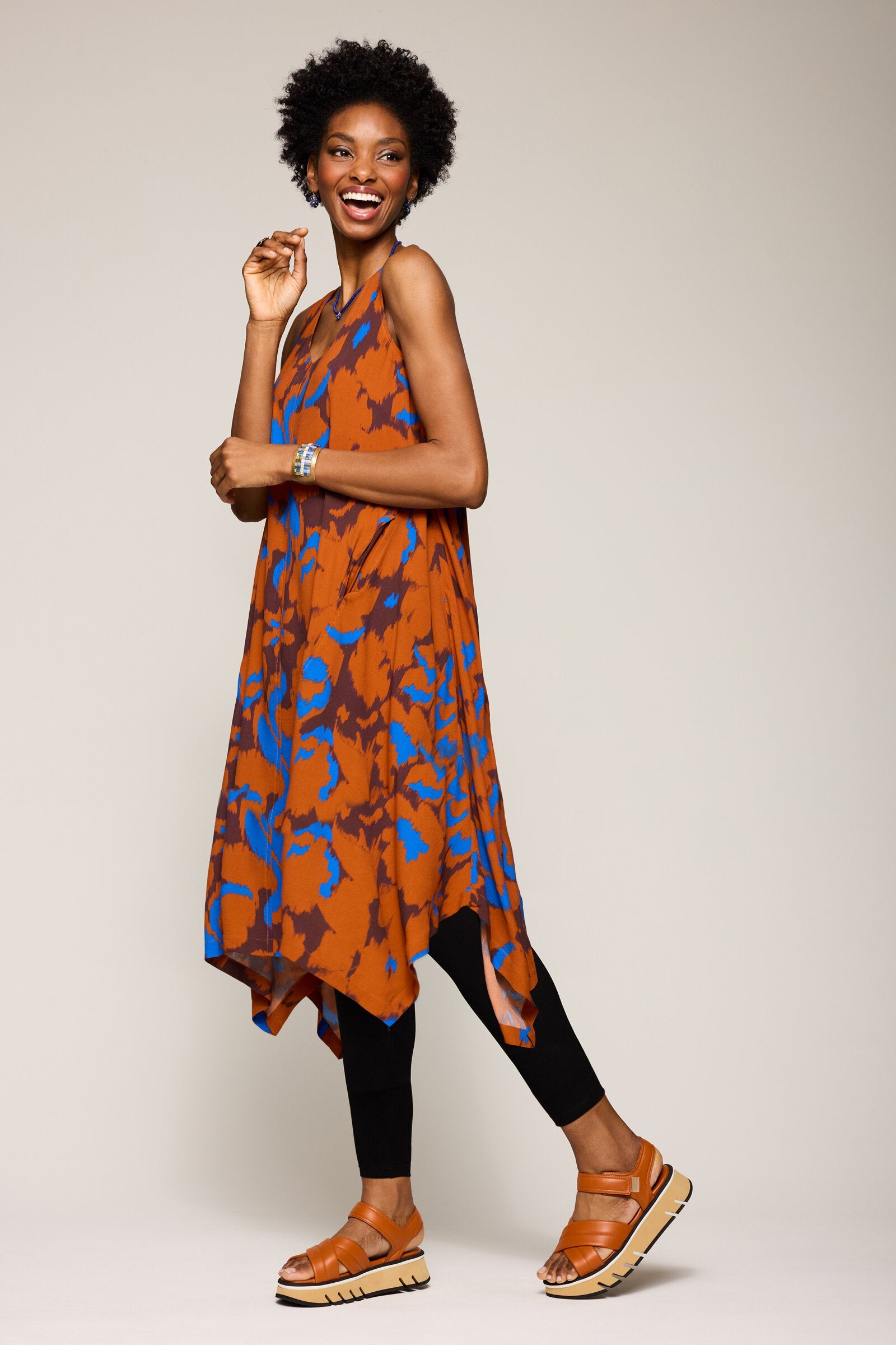 Crepe Elodie Swing Dress