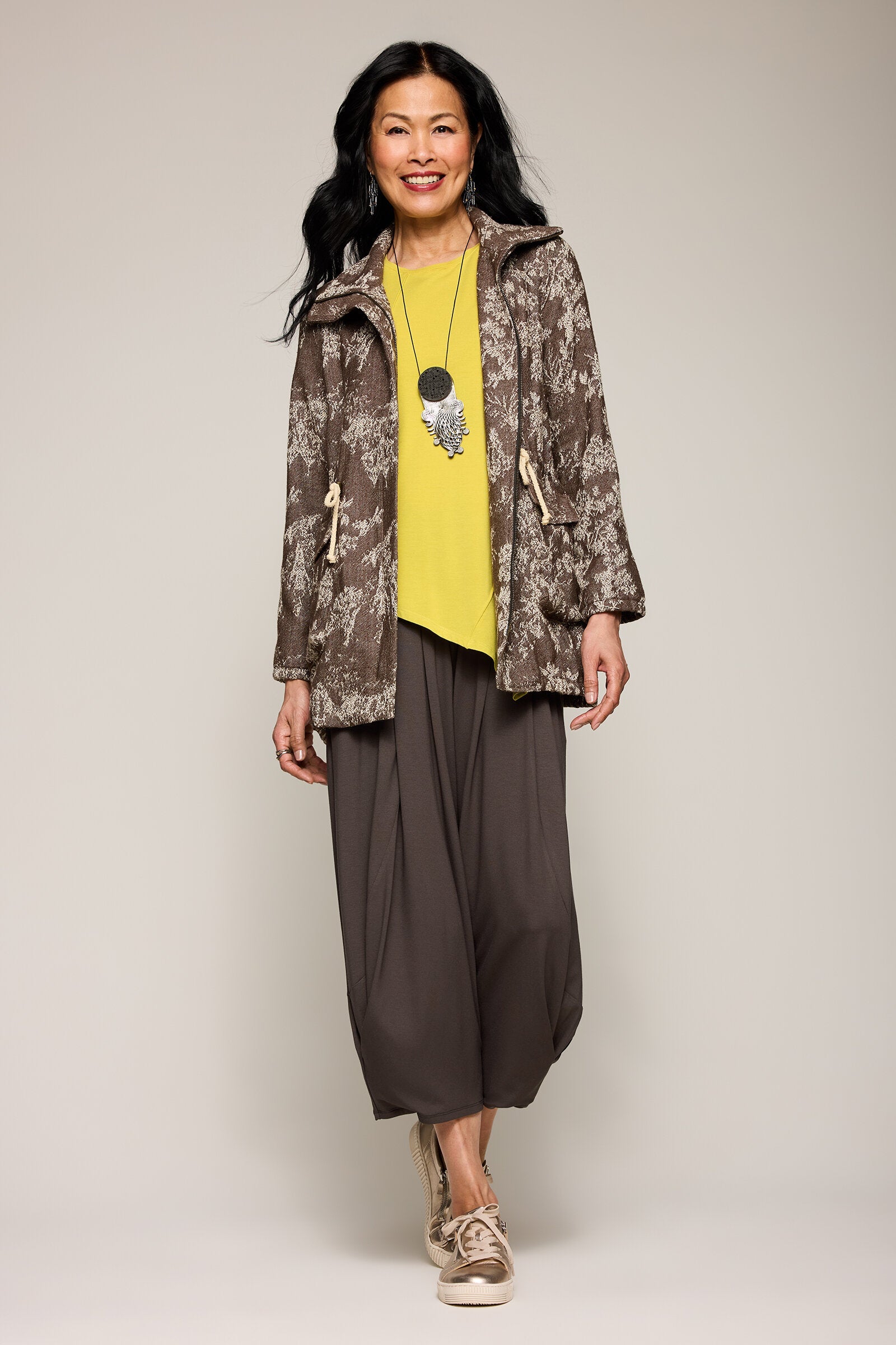 Blossom Jacquard Anorak Jacket