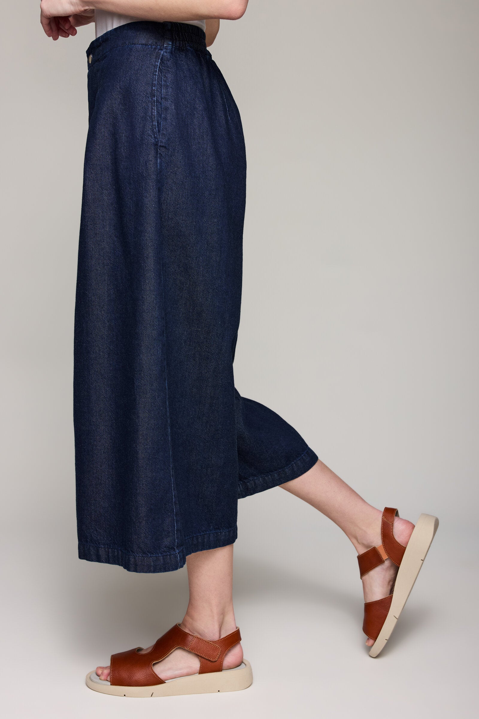 Super Soft Denim Culotte Pant